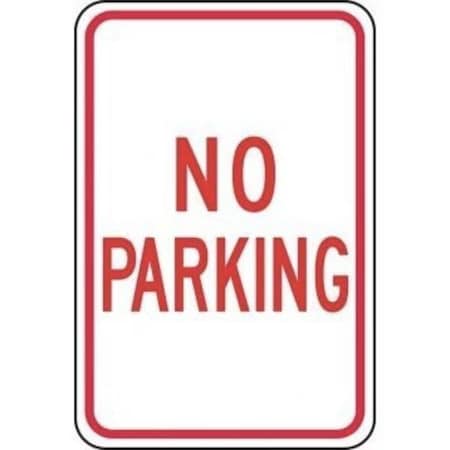 Accuform TRAFFIC SIGN NO PARKING 24 in  X 18 in FRP139RA